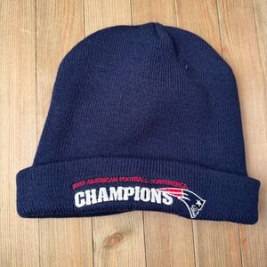 New England Patriots Beanie Hat 2003 AFC Champions Knit Cap Winter‎ NFL